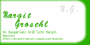 margit groschl business card